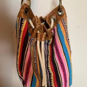 Multi-Color Hippie/Boho Crossbody Bag